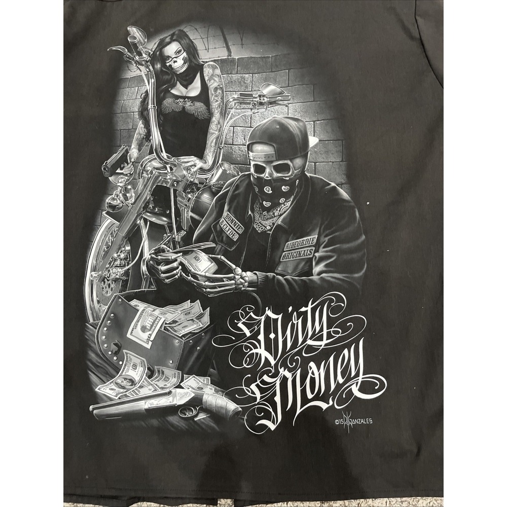 Men's Ride‎ Or Die Botton down short sleeve shirt (1876) - Picture 7 of 7